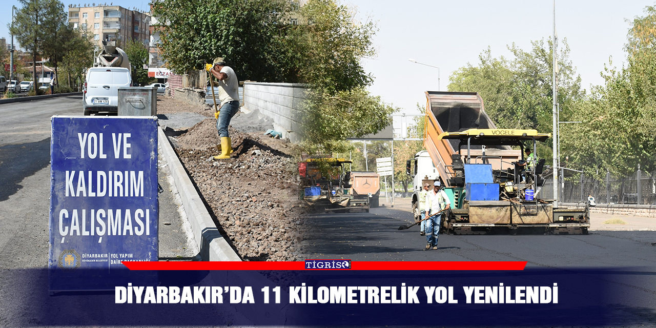 Diyarbakır’da 11 kilometrelik yol yenilendi