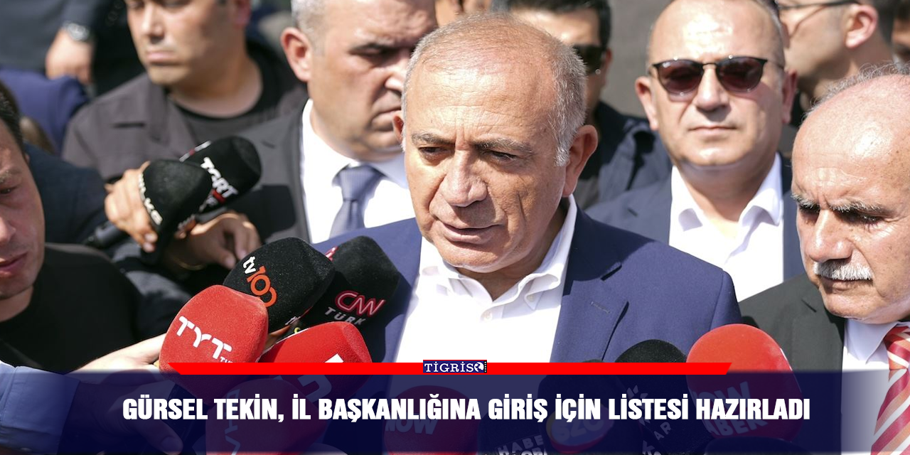 Gürsel Tekin, İl Başkanlığına giriş için listesi hazırladı