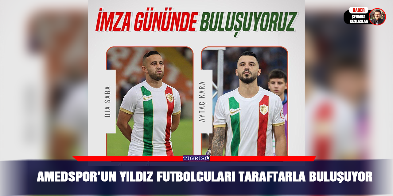 Amedspor’un yıldız futbolcuları taraftarla buluşuyor