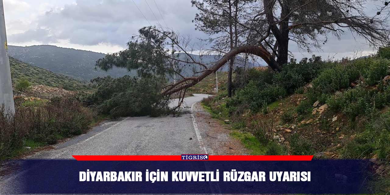 Diyarbakır için kuvvetli rüzgar uyarısı