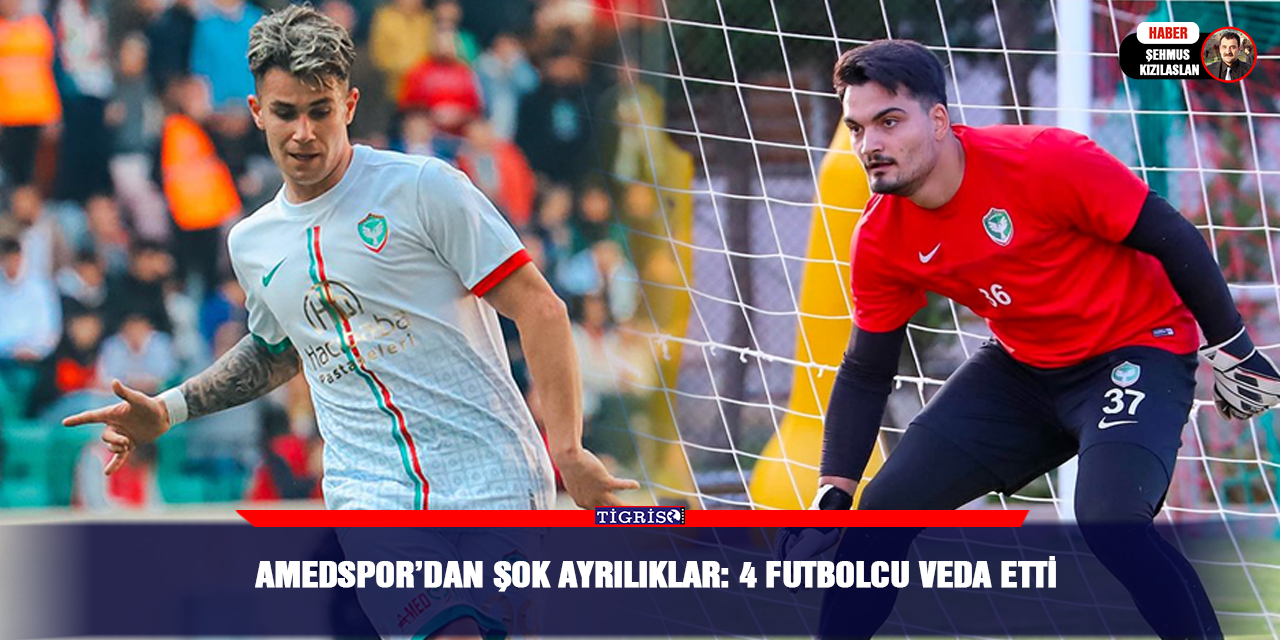 Amedspor’dan şok ayrılıklar: 4 futbolcu veda etti
