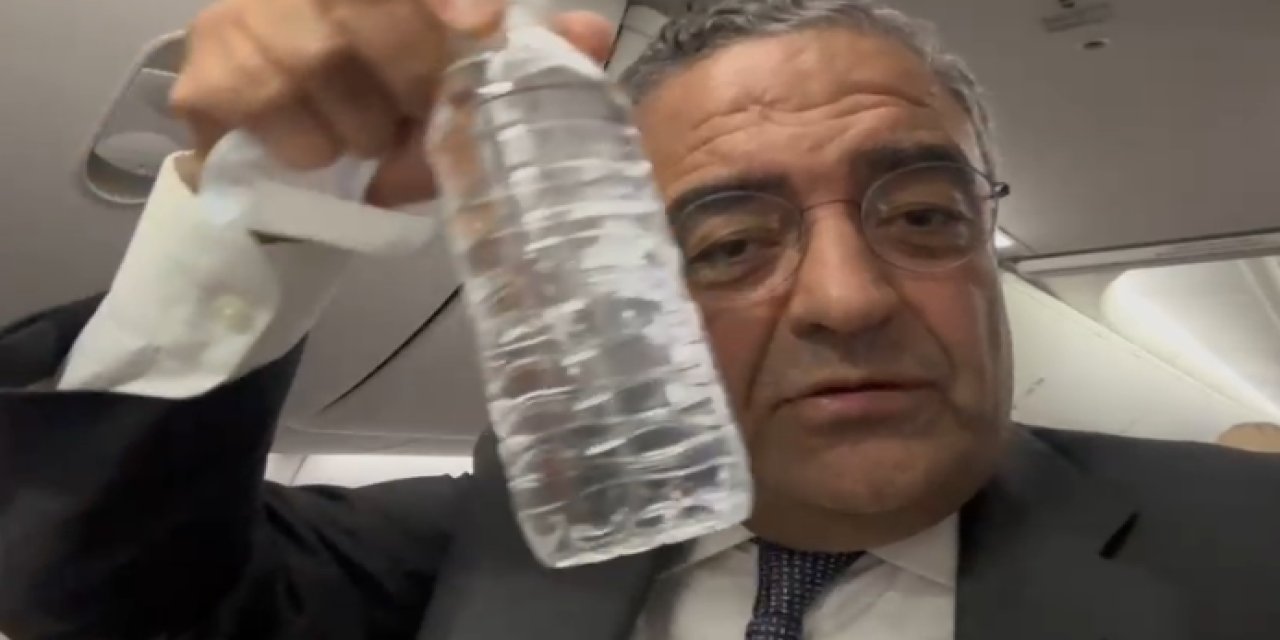 Tanrıkulu'ndan Diyarbakır uçağında su isyanı: "Bir bardak su 40 lira"