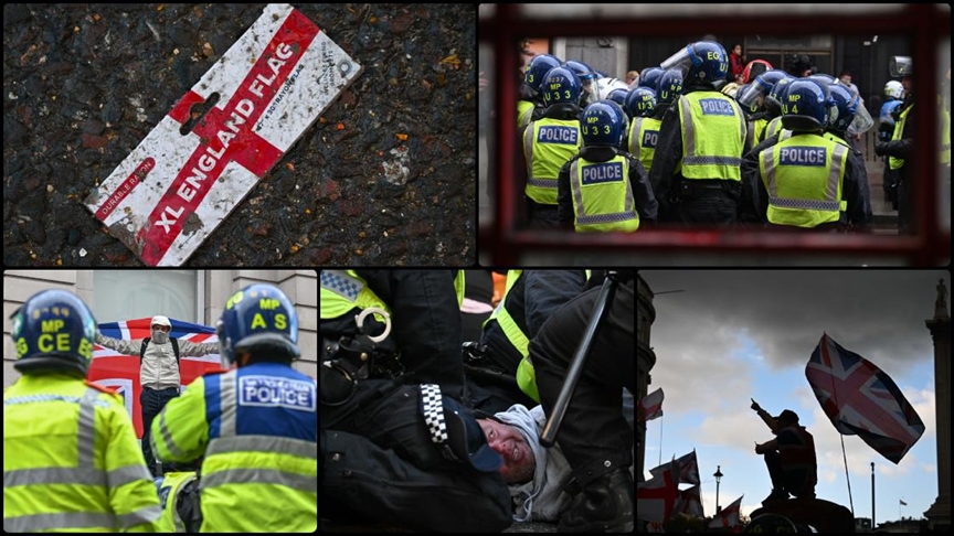 Londra'da eylem: 26 polis yaralı, 25 kişi gözaltına alındı