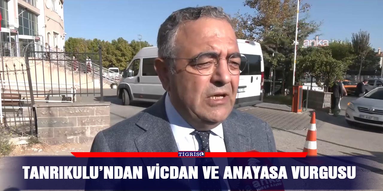 Tanrıkulu’ndan vicdan ve anayasa vurgusu
