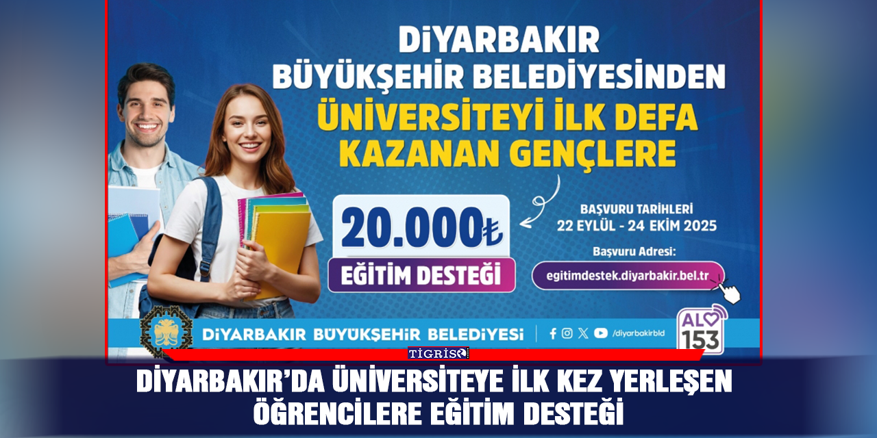 Diyarbakır’da üniversiteye ilk kez yerleşen öğrencilere eğitim desteği