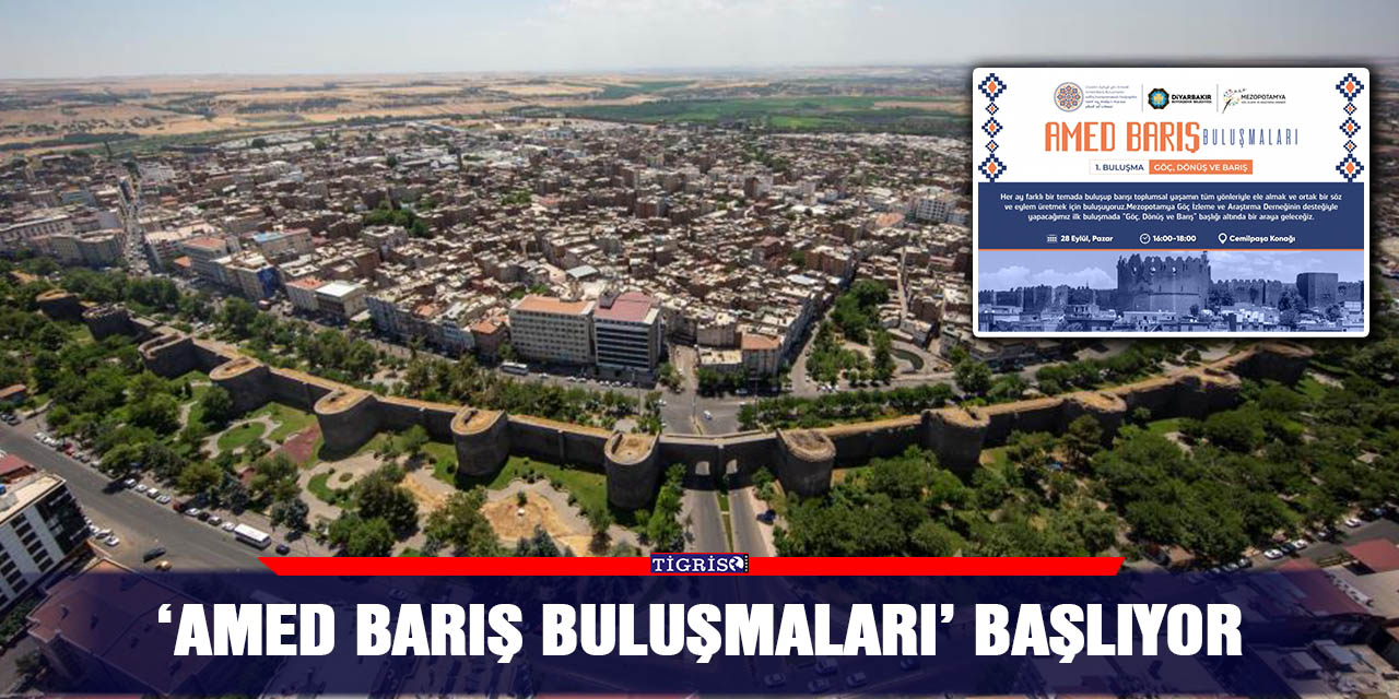 ‘Amed Barış Buluşmaları’ başlıyor