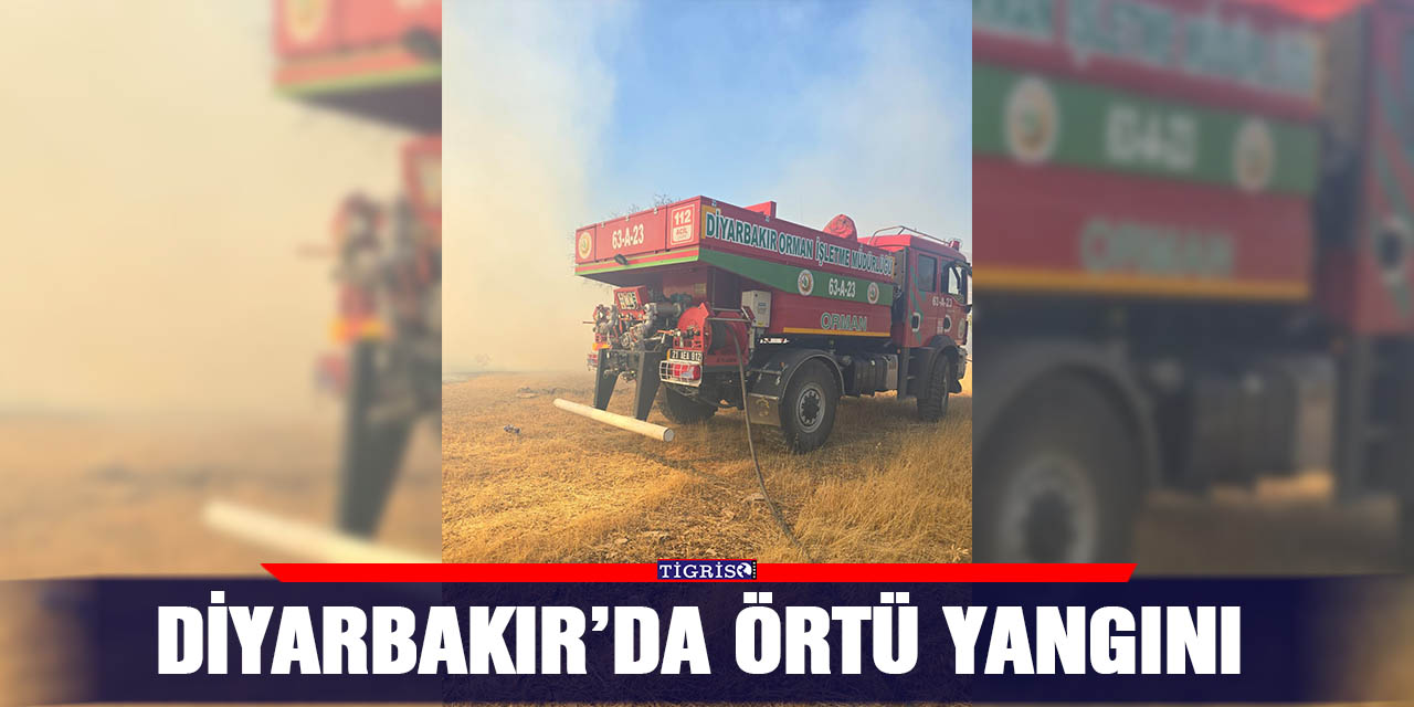 Diyarbakır’da örtü yangını
