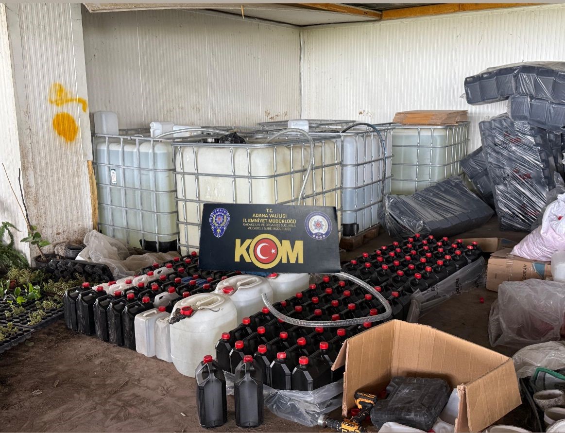 16 ton kaçak etil alkol ele geçirildi