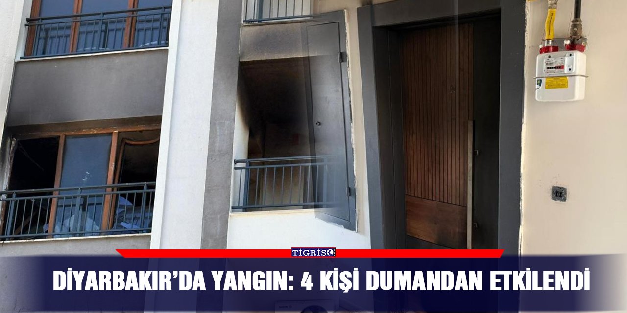VİDEO - Diyarbakır’da yangın: 4 kişi dumandan etkilendi