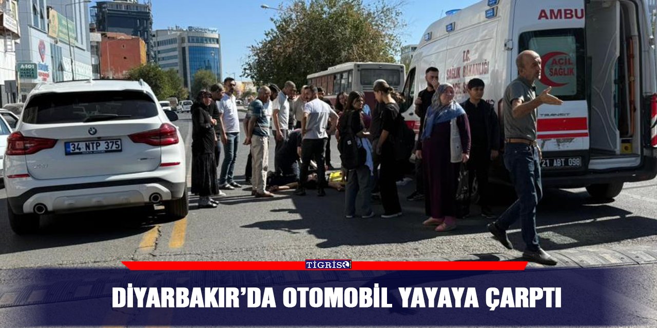VİDEO - Diyarbakır’da otomobil yayaya çarptı