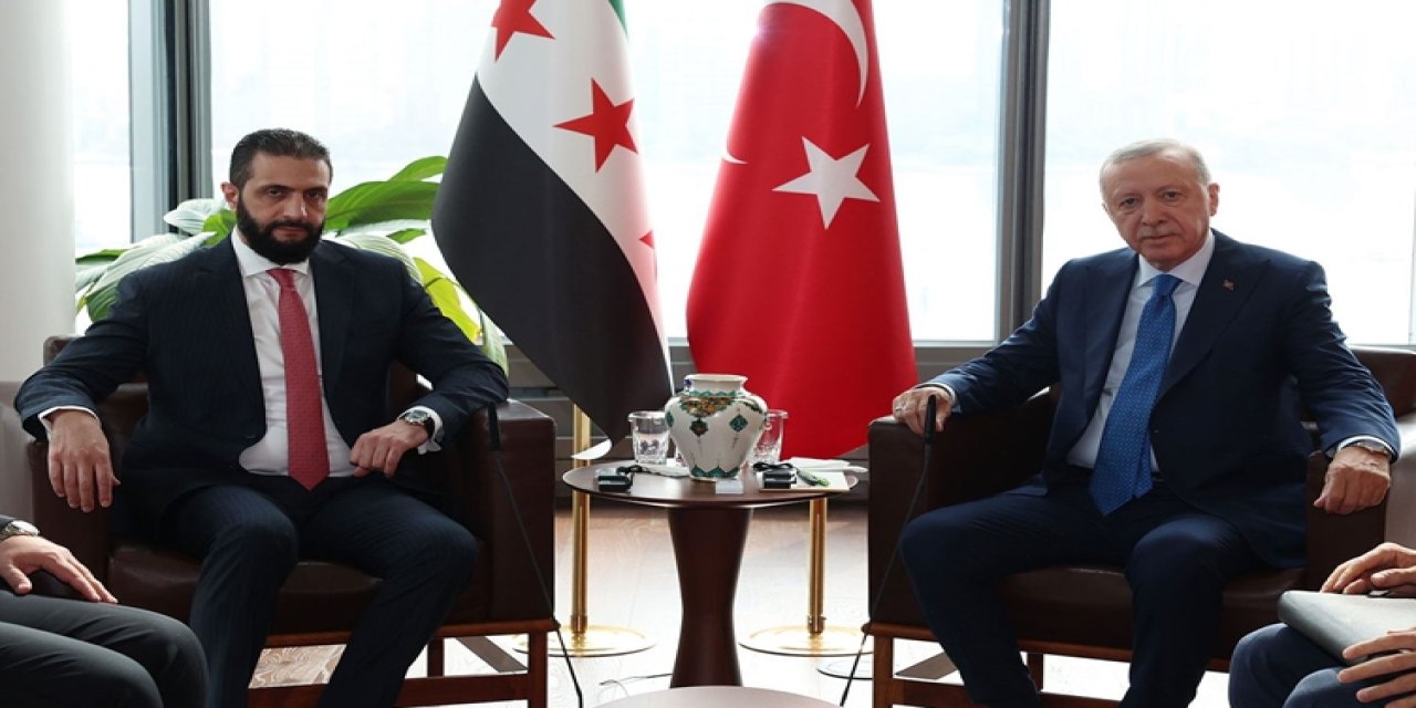 Cumhurbaşkanı Erdoğan, Şara ile görüştü