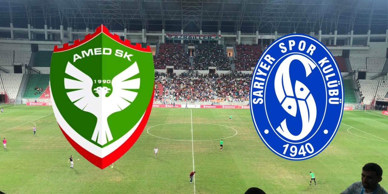 Amedspor-Sarıyer: Muhtemel 11'ler