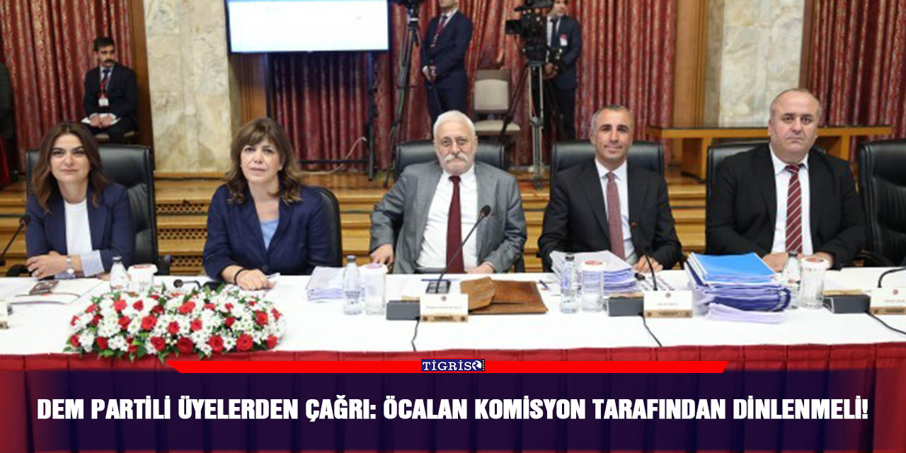 DEM Partili üyelerden çağrı: Öcalan komisyon tarafından dinlenmeli!