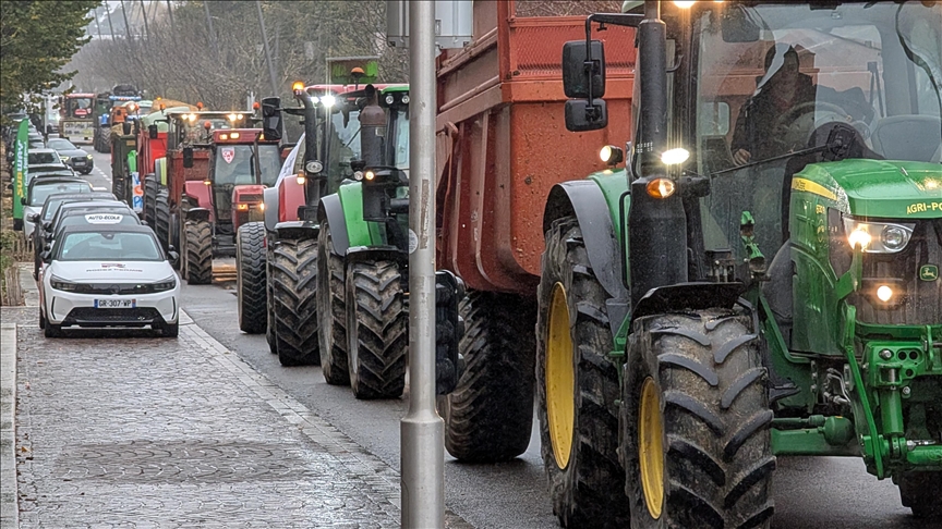 Fransa'da çiftçiler eylemde