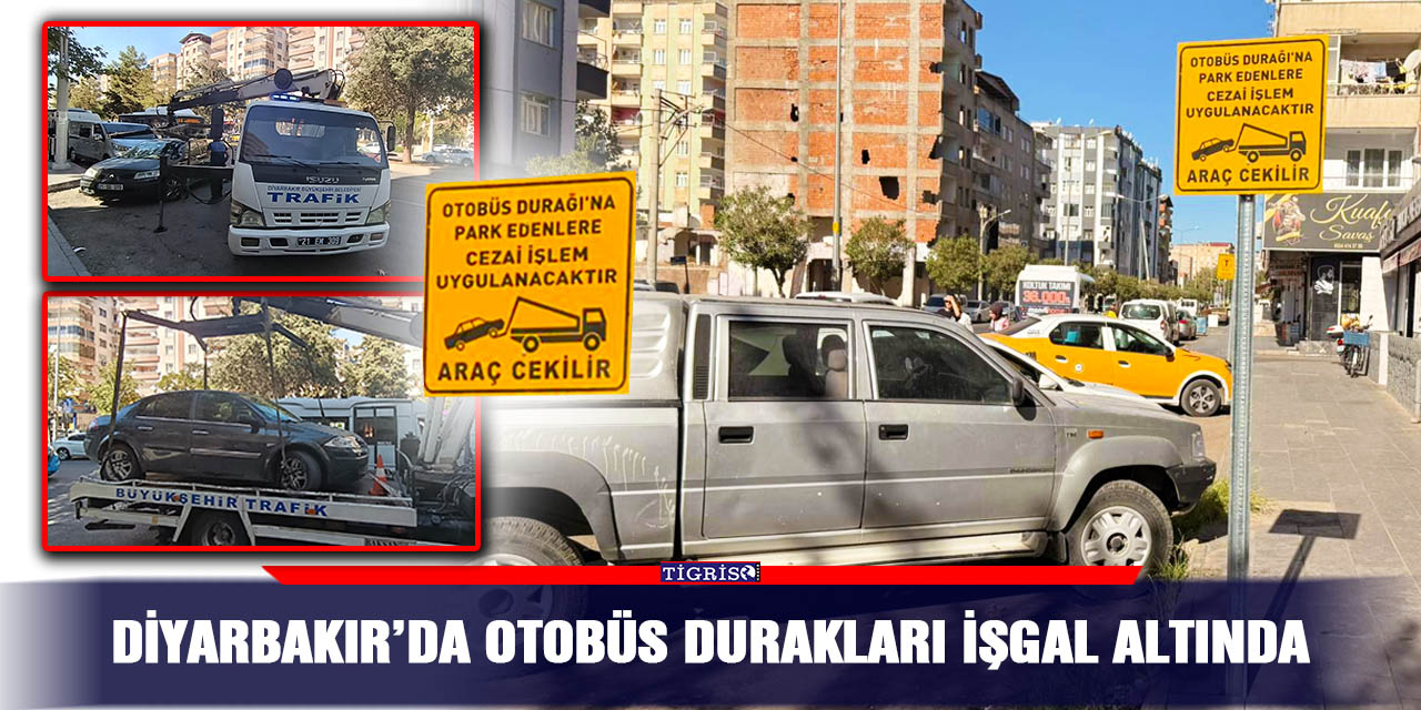 Diyarbakır’da otobüs durakları işgal altında