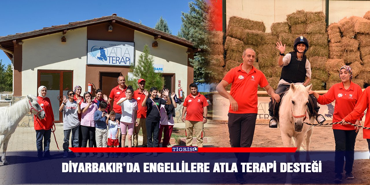 Diyarbakır’da engellilere atla terapi desteği