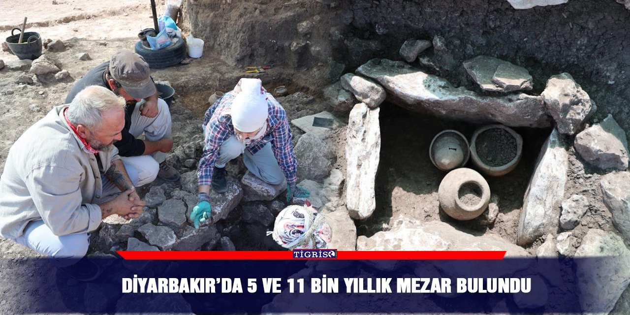 Diyarbakır’da 5 ve 11 bin yıllık mezar bulundu