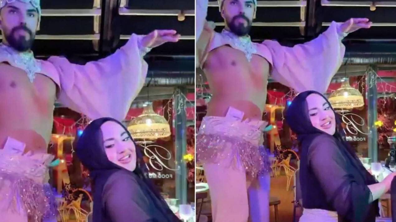 Gece kulübünde dans eden başörtülü kadın tutuklandı