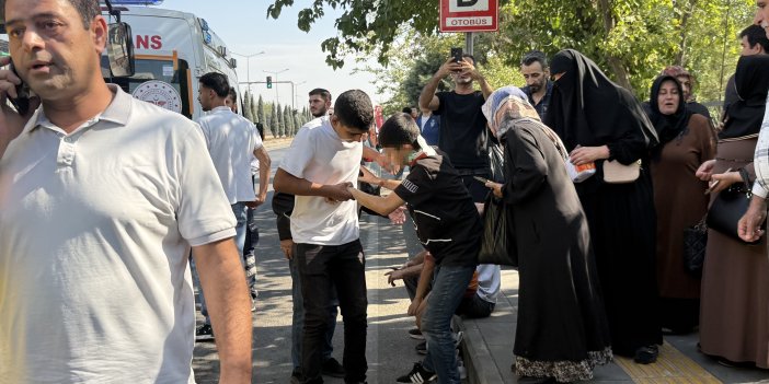 Diyarbakır’da  freni patlayan halk otobüsü kaza yaptı