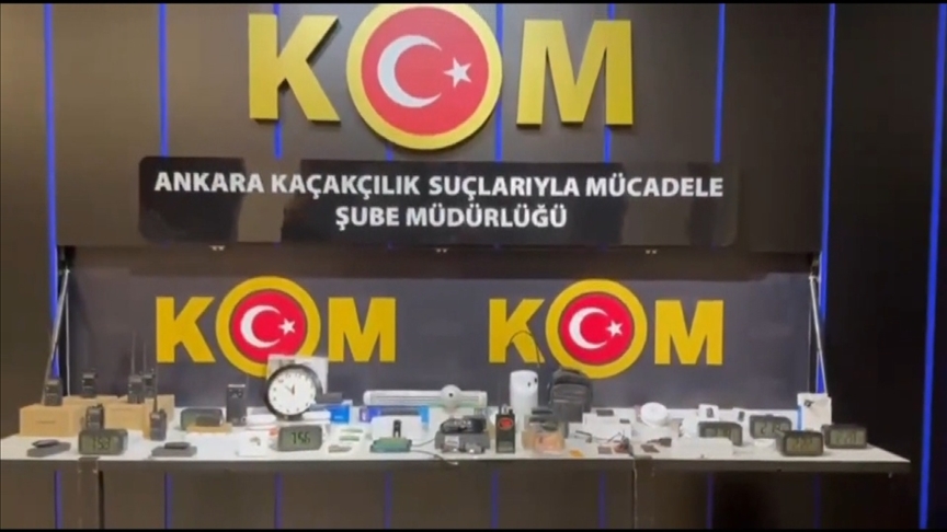 Ankara'da dinleme ve görüntü alma cihazları ele geçirildi