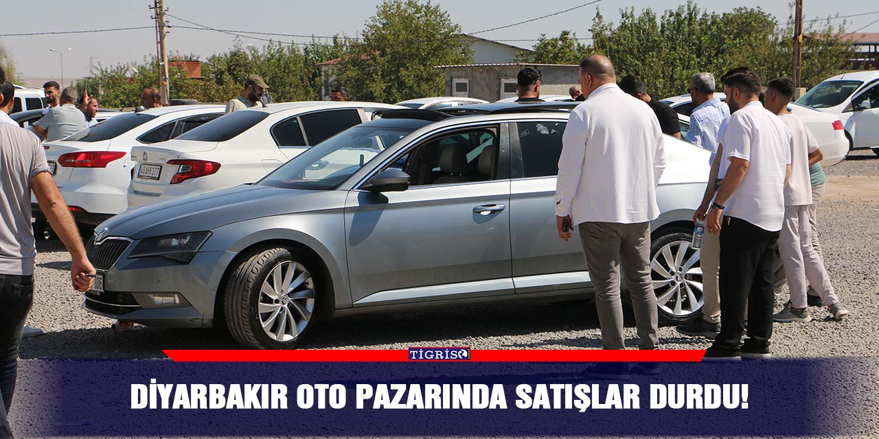 Diyarbakır oto pazarında satışlar durdu!