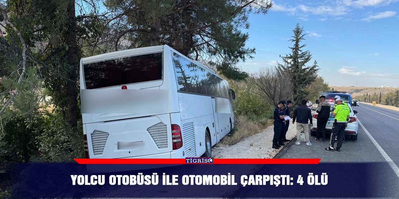 Yolcu otobüsü ile otomobil çarpıştı: 4 ölü