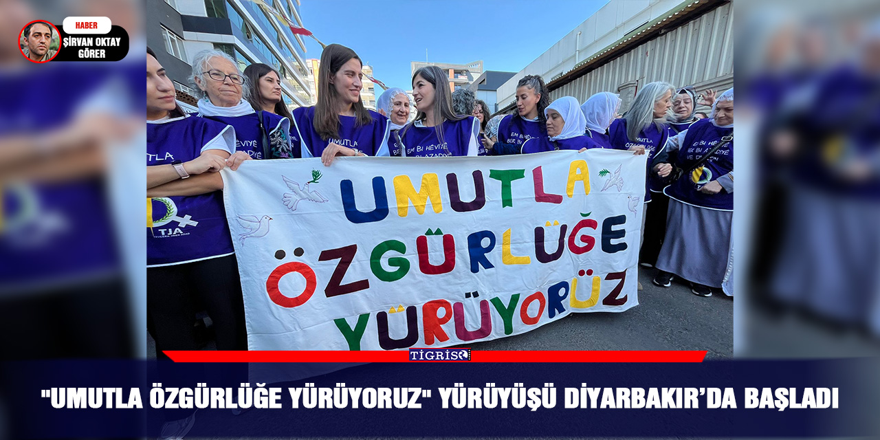 VİDEO - "Umutla Özgürlüğe Yürüyoruz" yürüyüşü Diyarbakır’da başladı