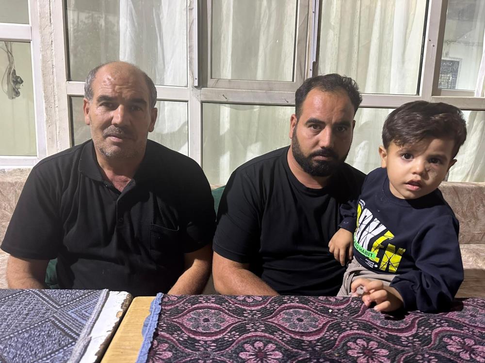 Yorgun merminin isabet ettiği çocuk yaralandı