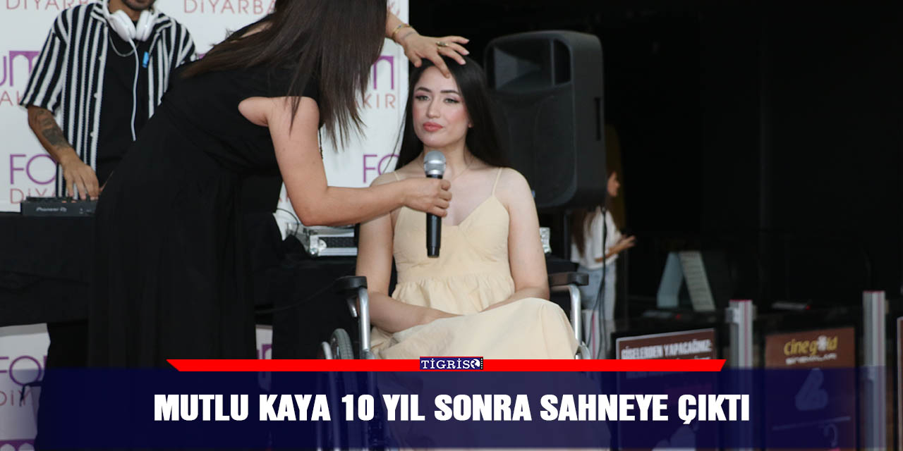 Mutlu Kaya 10 yıl sonra sahneye çıktı