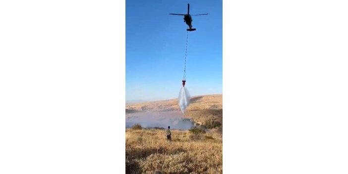 Elazığ’daki kırsal alan yangını söndürüldü