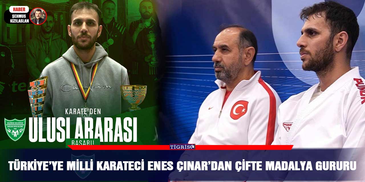 Türkiye’ye Milli Karateci Enes Çınar’dan Çifte Madalya Gururu