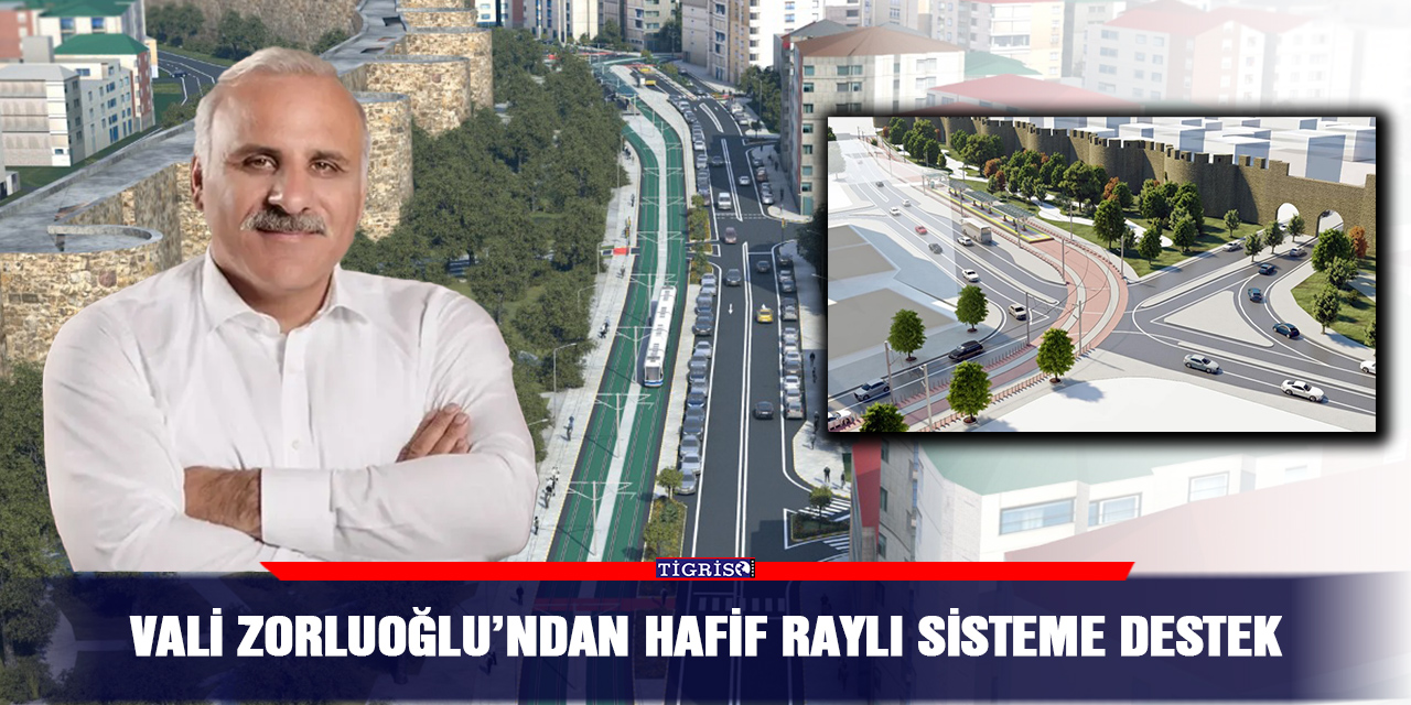 Vali Zorluoğlu’ndan hafif raylı sisteme destek