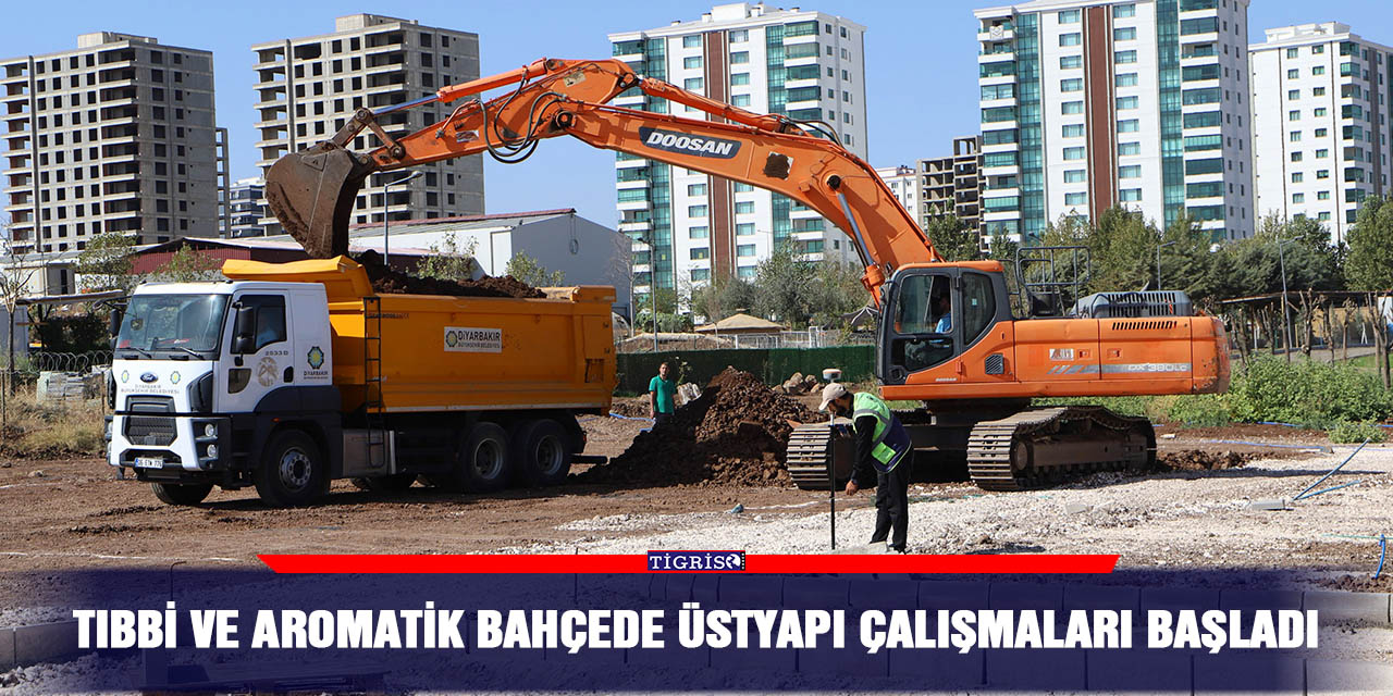 Tıbbi ve aromatik bahçede üstyapı çalışmaları başladı