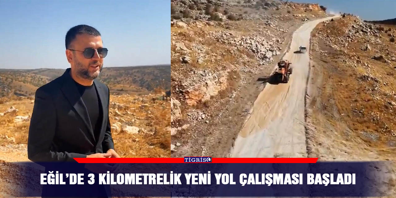 Eğil’de 3 kilometrelik yeni yol çalışması başladı