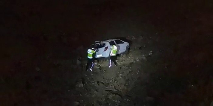 Otomobil uçuruma yuvarlandı: 1 yaralı