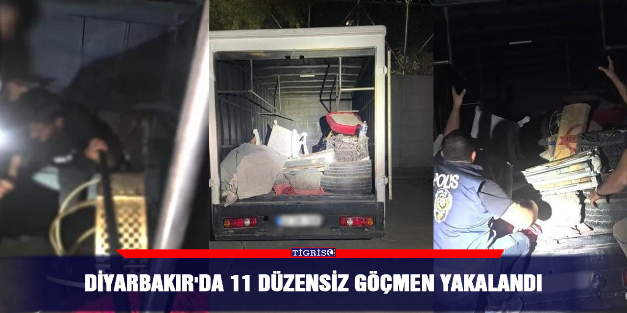Diyarbakır'da 11 düzensiz göçmen yakalandı