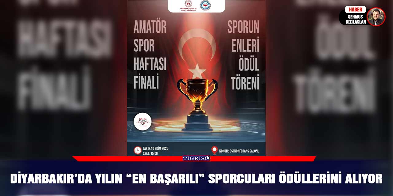 Diyarbakır’da Yılın “En Başarılı” Sporcuları Ödüllerini Alıyor