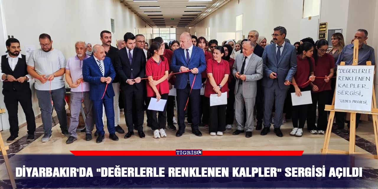 Diyarbakır'da "Değerlerle Renklenen Kalpler" sergisi açıldı