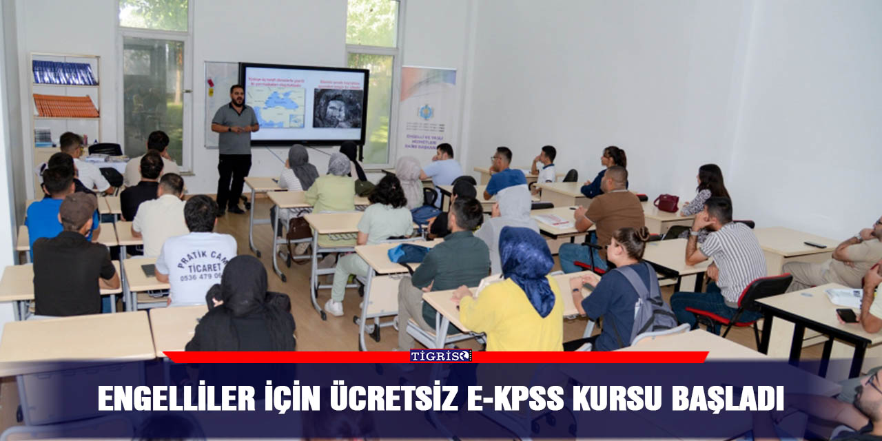 Engelliler için ücretsiz E-KPSS kursu başladı