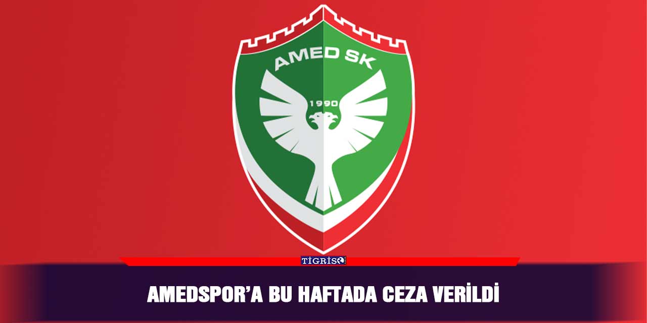 Amedspor’a bu haftada ceza verildi
