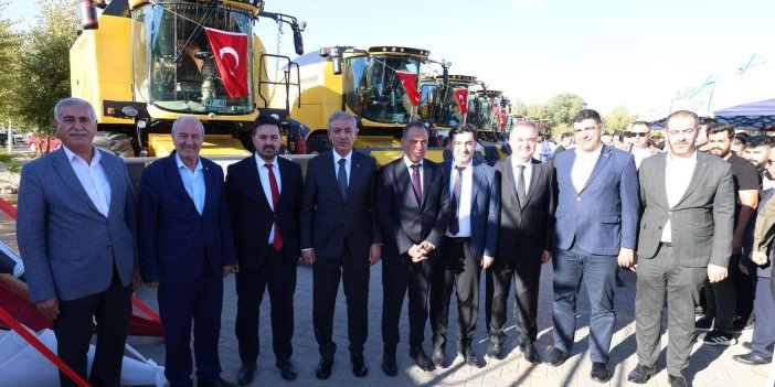 Mardin'de 16 kooperatife biçerdöver desteği