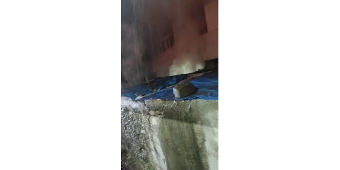 Metruk binada çıkan yangın söndürüldü