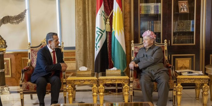 Şırnak Valisi Ekici, Mesut Barzani ile görüştü