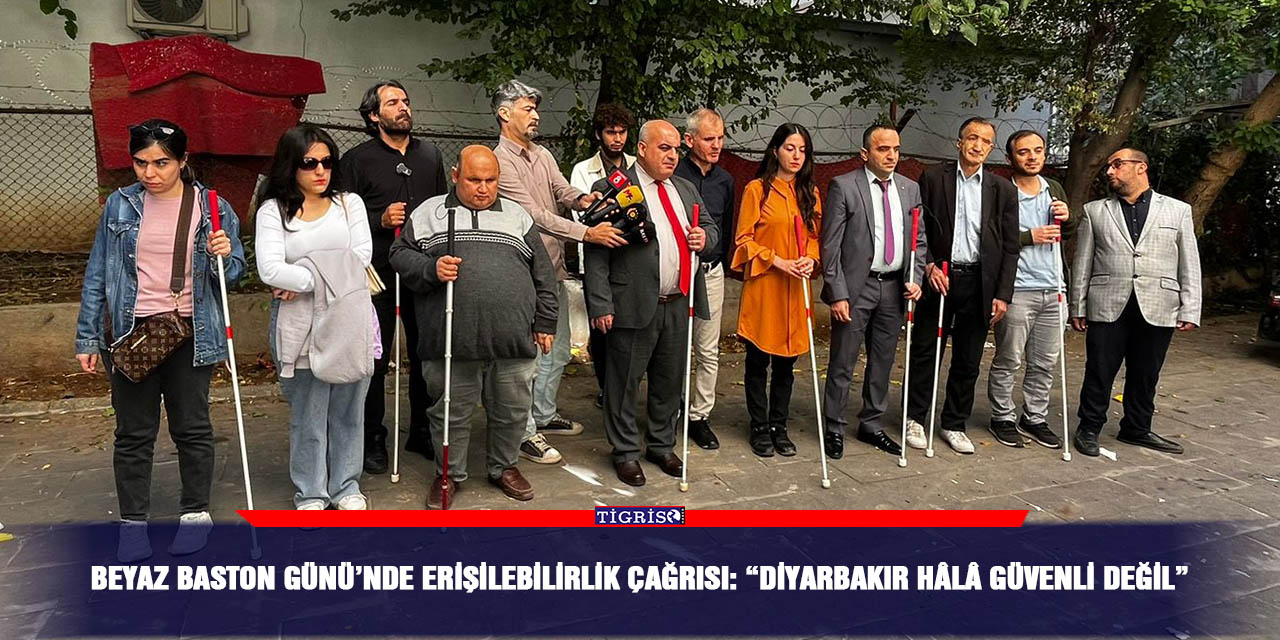 VİDEO - Beyaz baston günü’nde erişilebilirlik çağrısı: “Diyarbakır hâlâ güvenli değil”