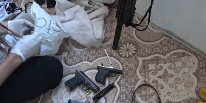 Bağ evine kaçak silah operasyonu: 6 silah ele geçirildi
