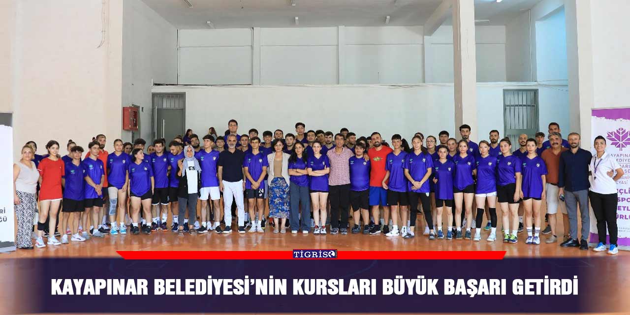 Kayapınar Belediyesi’nin kursları büyük başarı getirdi