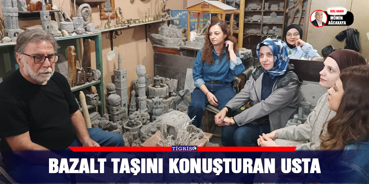 VİDEO - Bazalt taşını konuşturan usta