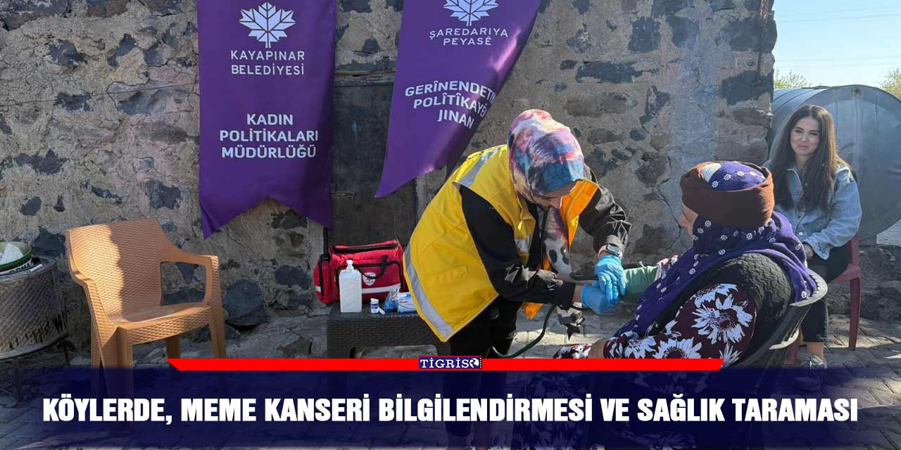 Köylerde, meme kanseri bilgilendirmesi ve sağlık taraması