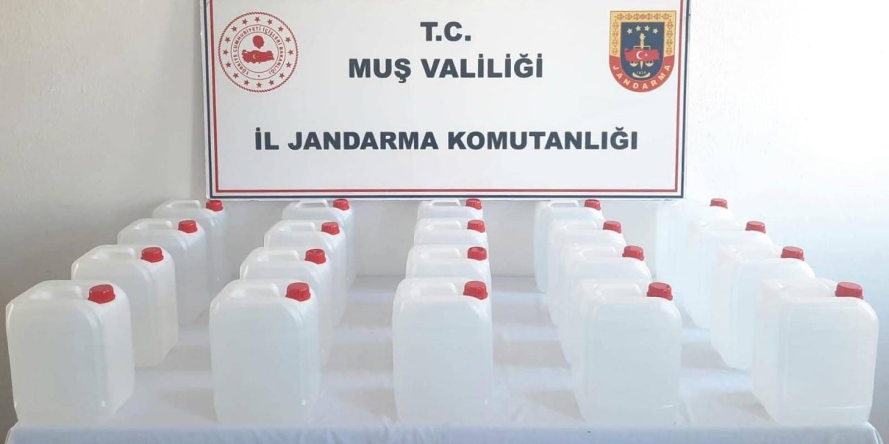100 litre etil alkol ele geçirildi
