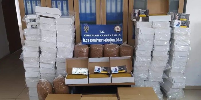 Siirt’te 140 kilo tütün ve 30 bin makaron ele geçirildi
